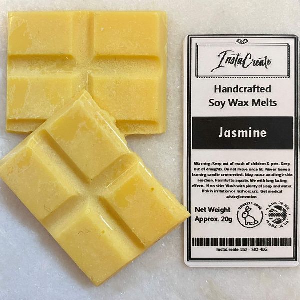 Ditzy Doll JASMINE WAX MELT BAR - Handcrafted Highly Fragrant Air Freshener Home Fragrance Candle Wax Warmer Wax Melt Burners