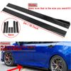 For Honda Civic 78.7" Side Skirt Rocker Panel Lip Splitter Diffuser Glossy Black