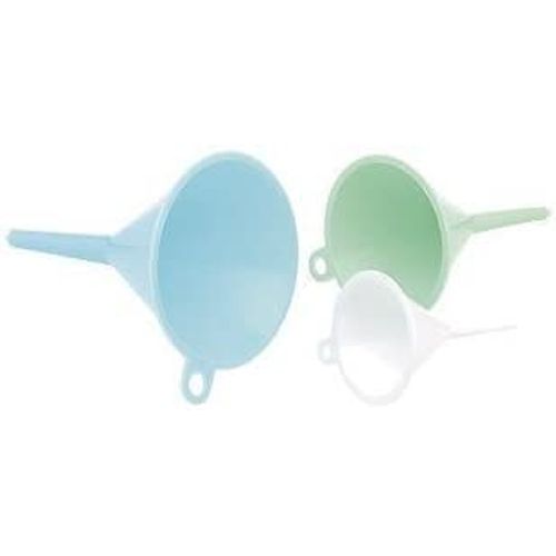 GLAMSA Set Of 3 Small Funnel Set – Useful For Home And Salon Use – Ideal For Filling Bottles And Containers – Diameter Sizes: 5CM, 3.5CM & 2.5CM