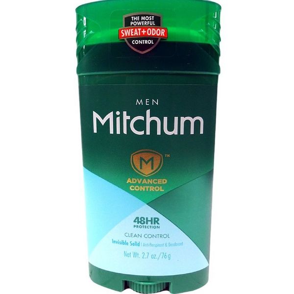 Mitchum Men Advanced Control, Clean Control Invisible Solid 2.7 oz (Pack of 10)