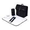 Bababing Meta Changing Backpack and Shoulder Changing Bag Black