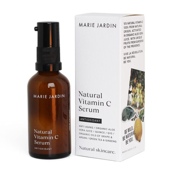 MARIE JARDIN - Vitamin C Serum 50 ml auf Aloe Vera Basis – Anti-Aging Serum, natürliches Vitamin C und Antioxidantien für Hals, Gesicht und Dekolleté