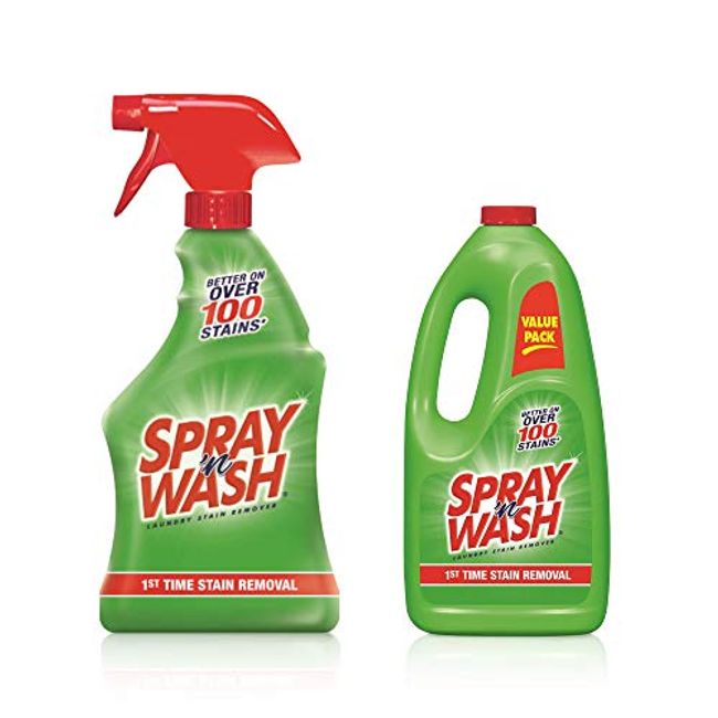 Spray N Wash 22OZ, 22 Fl Oz (Pack of 1), Green, Red Laundry Stain Remover