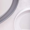 White or Grey Heart Wall Mounted Decorative Mirror 30cms (Whie)
