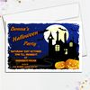 10 Personalised Halloween Party Invitations N3