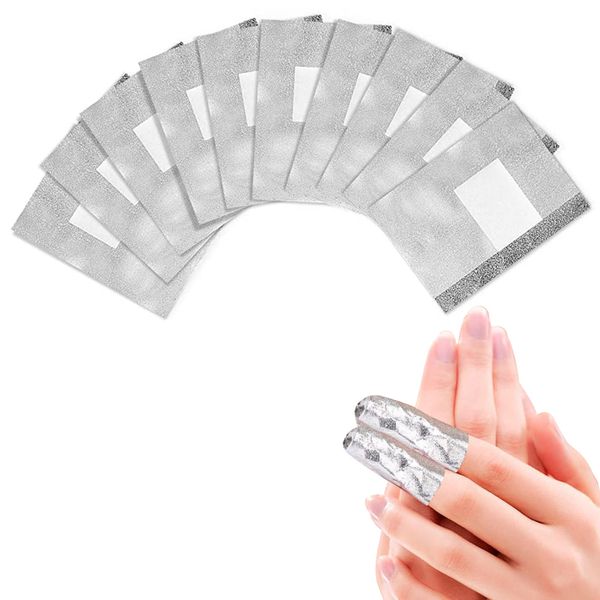 500 Pcs Nail Foil Wrap with Pre Attached Lint Free Cotton Pad to Remove the Gel Nail Polish Easily and Effectively at Home