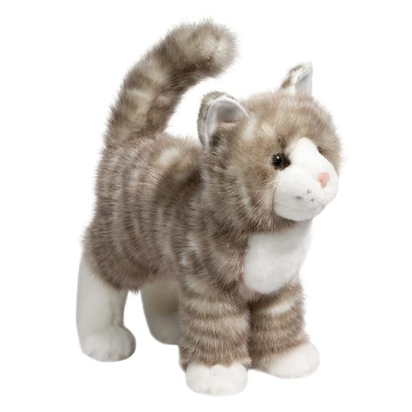 Douglas Zipper Gray Tabby Cat Plush Stuffed Animal