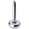 Metal ballpoint pen with stand, chrome plated