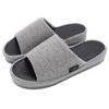 With With Feet Fit Memory Foam Slippers M Size Gray