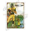 1967 football program  v  metal tin sign