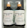 (2-Pack) THE SOAP & LATHER ~ EUCALYPTUS MINT ALOE VERA Cleansing HAND SOAP Wash