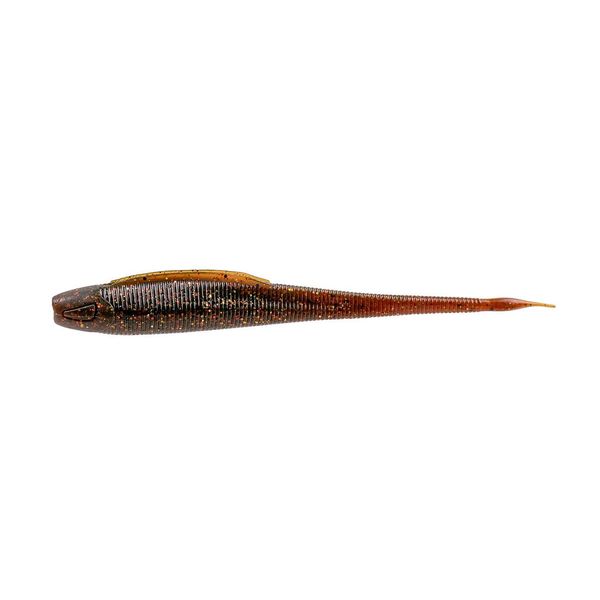 ZECK - Fishing lure, artificial bait, rubber fish - BA Shaky Stick | 12 cm - BA motor oil | 5 pieces