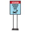 Curbside Pickup Here - Floor Standing Sign
