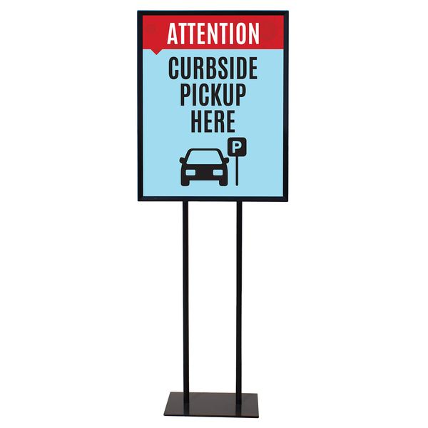 Curbside Pickup Here - Floor Standing Sign