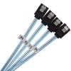 CableDeconn Sata3 III SAS Cable High Speed 6Gbps Quality for Server 4pcs/set 0.5M