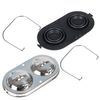 ANTUKO Master Cylinder Cover with Bails Kit Replacement for Corvette 1967-1982 Chrome