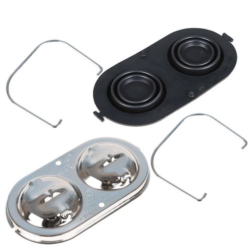 ANTUKO Master Cylinder Cover with Bails Kit Replacement for Corvette 1967-1982 Chrome