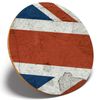 1 x Distressed Paint Flag - Round Coaster Kitchen Student Kids #16072
