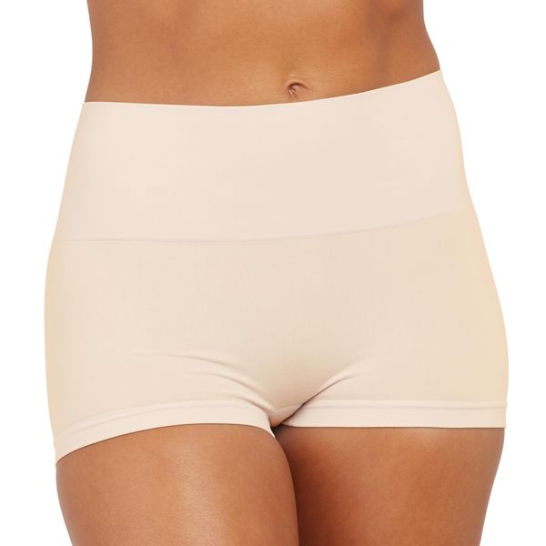 SPANX Shapewear For Women Everyday Shaping Tummy Control Panties Boyshort, Soft Nude, XS