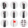 21PCS Lathe Turning Tool Kit Carbide Inserts Metal Lathe Tool Holders Boring Bar