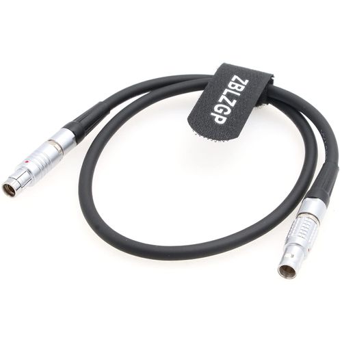 ZBLZGP RS Fischer 3 Pin Male to 0B 2 Pin Male Power Cable for Teradek Bond Bolt SmallHD Monitor (Straight)