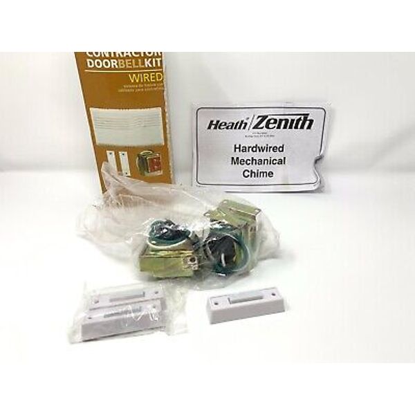 Heath/Zenith Contractor Doorbell Kit Wired DW-102 *No Plastic Cover*Two Bells*