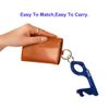 4PCS Contactless Clean Smart Key Copper/Brass No Touch Anti-Microbial Keychain