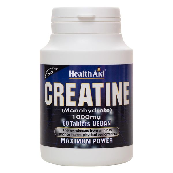 HealthAid Creatine Monohydrate 1000mg - 60 Tablets