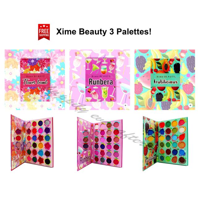 3 PCs Xime Beauty Eyeshadow Palettes - Brand New Shadow Collection, All 3 PCs!!