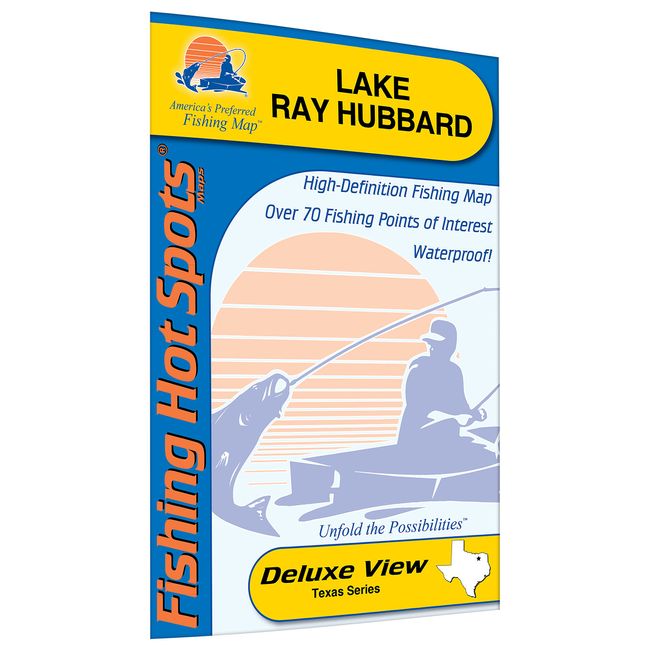 Ray Hubbard Fishing Map, Lake