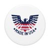 American USA flag eagle and "Made in USA" caption PopSockets Swappable PopGrip