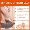 Natural Solution Himalayan Pink Salt Body Soak, Cork Jar Filled with Marula Oils Infused Crystals, Best for Relaxation of Muscles, Foot Soak - 21.2 Oz