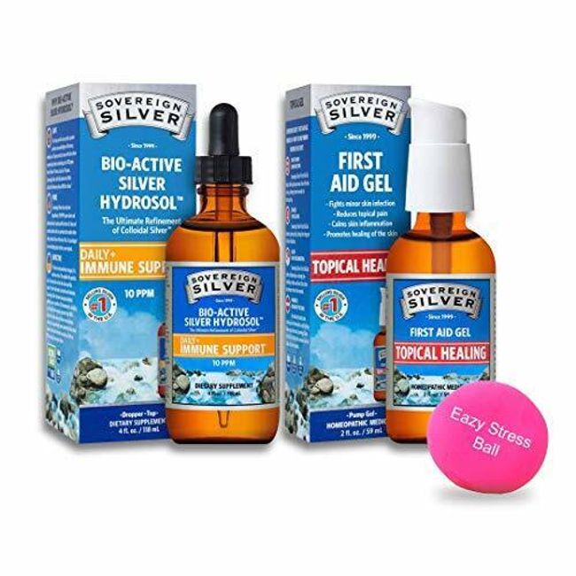 Sovereign Silver Bio-Active Silver Hydrosol for Immune Support - 10 ppm, 4oz ...