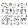 KESYOO 16 Pcs Nail Stickers, 3D Cat Transfer Stickers, Nail Deco Parts, Nail Art Stickers, Nail Decoration Tool, DIY Nail Decoration, Women, Girls, Kids