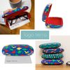 LAGO TERRA Dinosaur Print Hard Shell Glasses Case - Blue