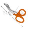 4 Pcs First Aid Paramedic Tools Set Kit For Nurses Surgical Instruments (Orange)