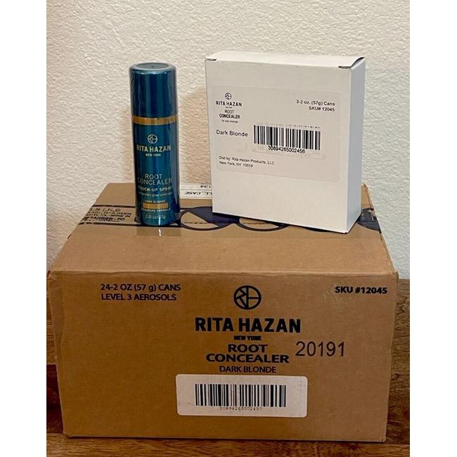 24x Rita Hazan Root Concealer DARK BLONDE  Touch-Up Spray 2oz GRAY Coverage $384