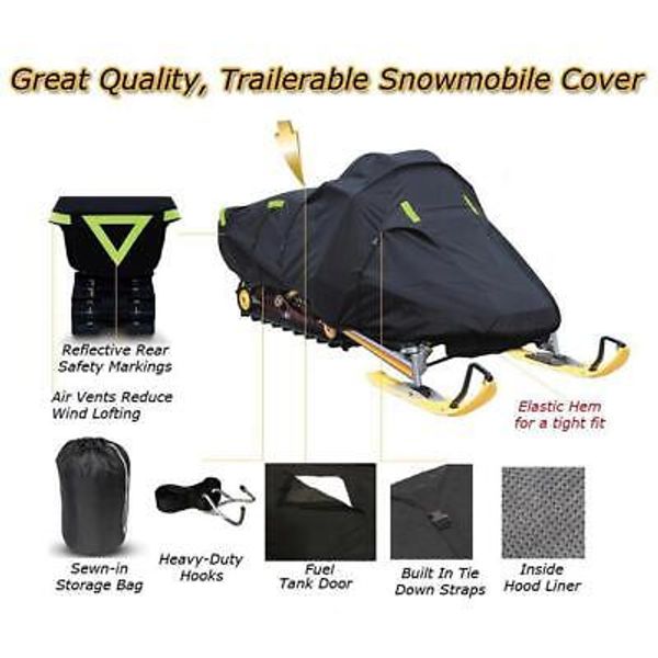 Trailerable Sled Snowmobile Cover Arctic Cat Mountain Cat 800 LE 2001 2002