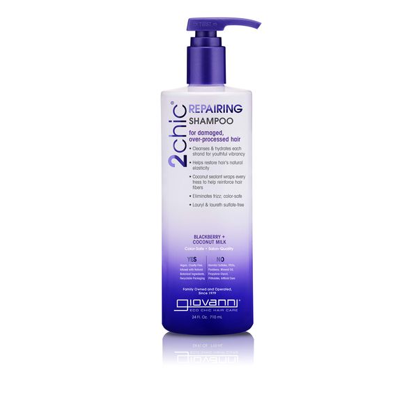 GIOVANNI 2chic Blackberry & Coconut Milk Repairing Shampoo, 24oz