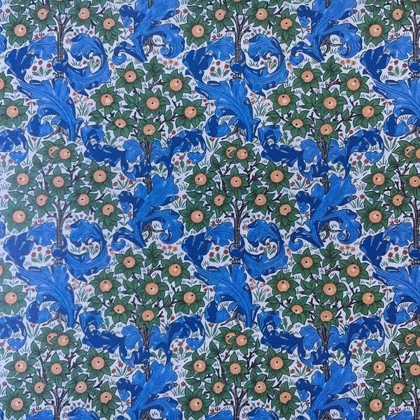 Wallpaper Orchard William Morris Design, Dolls House Miniature