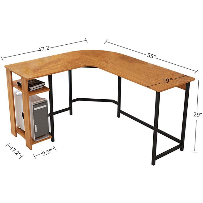 Prepac L Shaped Corner Computer Desk — Wholesale Furniture Brokers