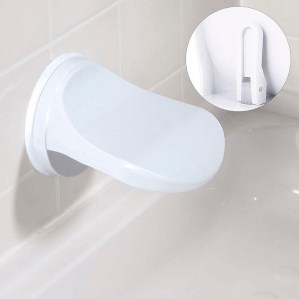 Plastic Shower Foot Rest Suction Cup Foot Pedal Step Suction Cup Bathroom Shaving Leg Aid Easy to Install Remove for Home Hotel Use