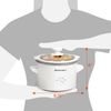 Elite Gourmet 1.5 Quart White Mini Slow Cooker with Adjustable Settings