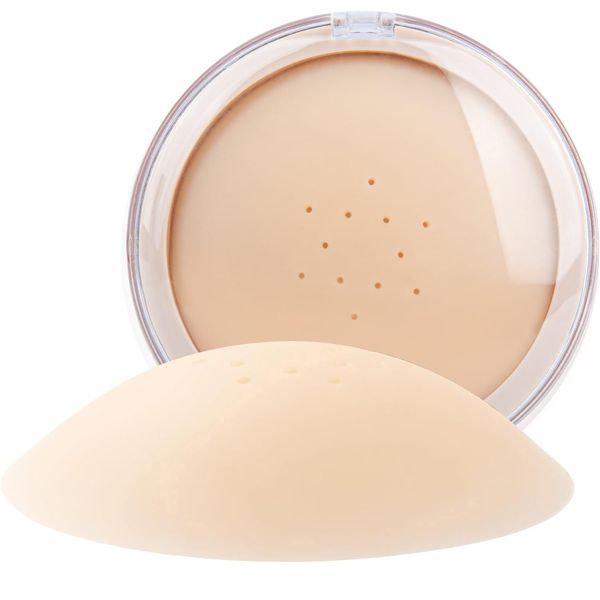 EiBEST Nippelpads,Nipple Cover,Brustwarzenabdeckung, Nippli Pads,Wiederverwendbare Und Hypoallergene Silikon-Pflaster Mit Atmungsaktiven LöChern Und Starker Saugkraft Crème