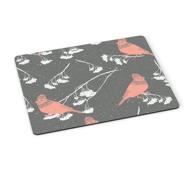 Robin Birds Winter Print Pattern One Placemat