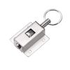 uxcell Door Barrel Bolt, Stainless Steel Ring-Pull Spring Loaded Auto Sliding Latch