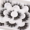 JIMIRE Flare Mink Lashes Fluffy False Lashes Pack Fluttery 10D Multi-dimensional Volume False Eyelashes 5 Pairs