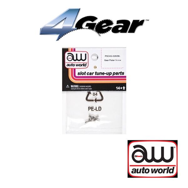 NEW Auto World Plate Screw 6 Pack HO Scale FREE US SHIP