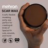 Mehron Make-up Scar Wax Special FX Modeling Putty | Malleable Soft Wax for Special FX | Scar Wax SFX Makeup for False Scars, Wounds, Cosplay & Halloween Effects (Dark)