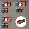 YOKIVE 3 Pcs LED Indicator Light, Panel Indicator Alarm with Buzzer, Easy Recognition, Great for Electrical Control Panel (Red, AC/DC 12V, 22mm)